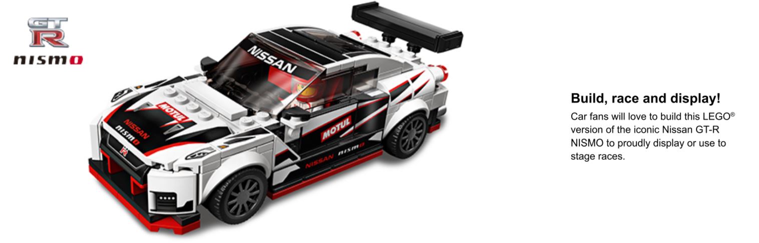 LEGO Speed Champions: Nissan GT-R NISMO Car Set (76896) Toys